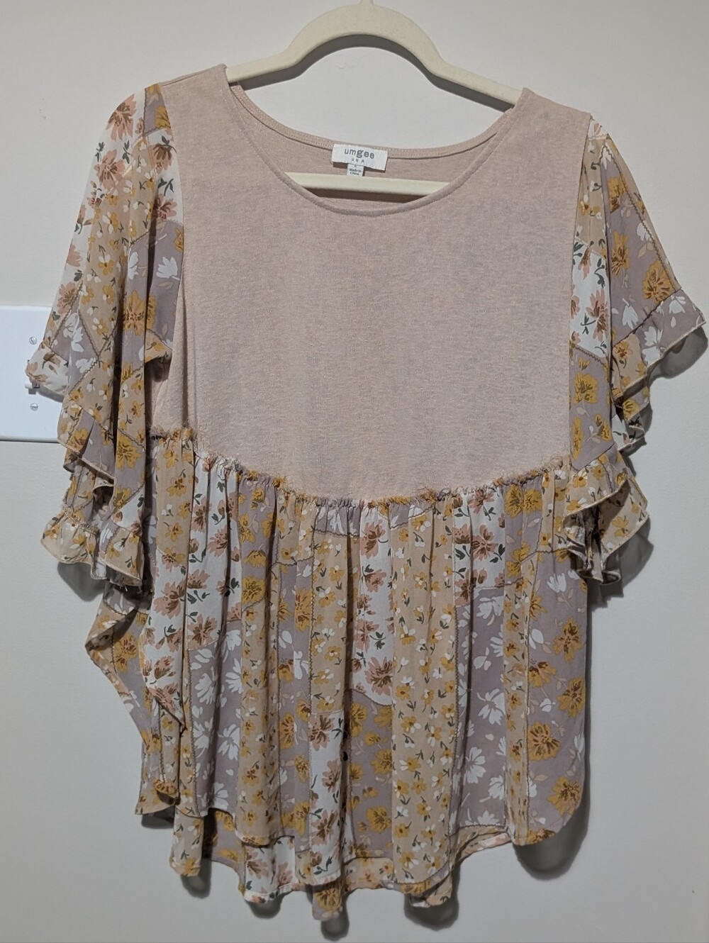 Umgee Blouse Boho Women Large